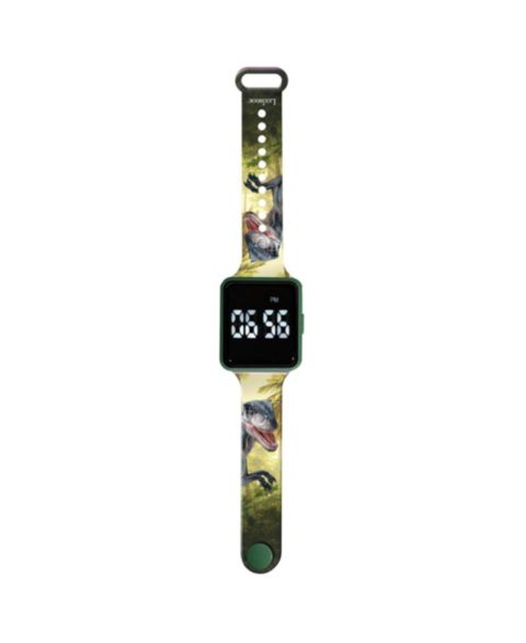 Детские часы Lexibook Dinosaur Digital Alarm, цвет: Жёлтый