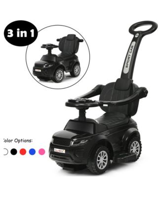 3-in-1 Ride-On Push Car with Removable Handle, 55 lbs., Ages 12-36 Months
