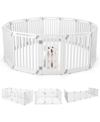 31.5 in Dog Playpen with 12 HDPE Panels for Indoor and Outdoor Use