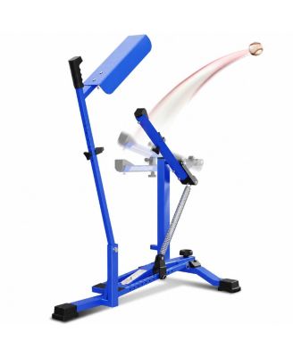 20-50 MPH Manual Baseball Pitching Machine Adjustable Speed Portable Training Tool