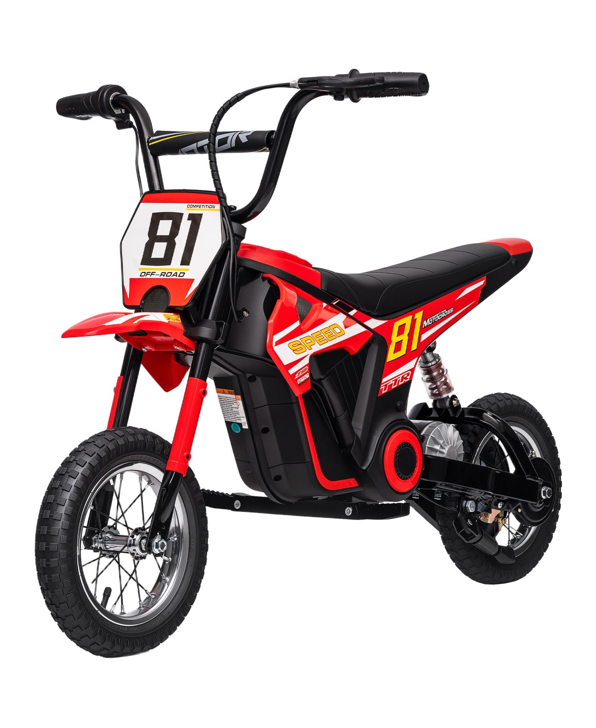 Sevorley 24V 250W Pp and Metal 3-Speed Electric Motorcycle, 143 lb Capacity, Ages 8-12