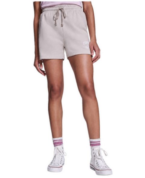 Женские шорты Converse All Star High-Rise French Terry Athletic, 3.5" Inseam, цвет: Экрю