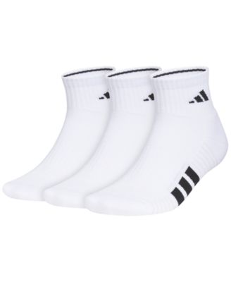 Men's Cushioned Quarter Arch-Support Socks, 3-Pack