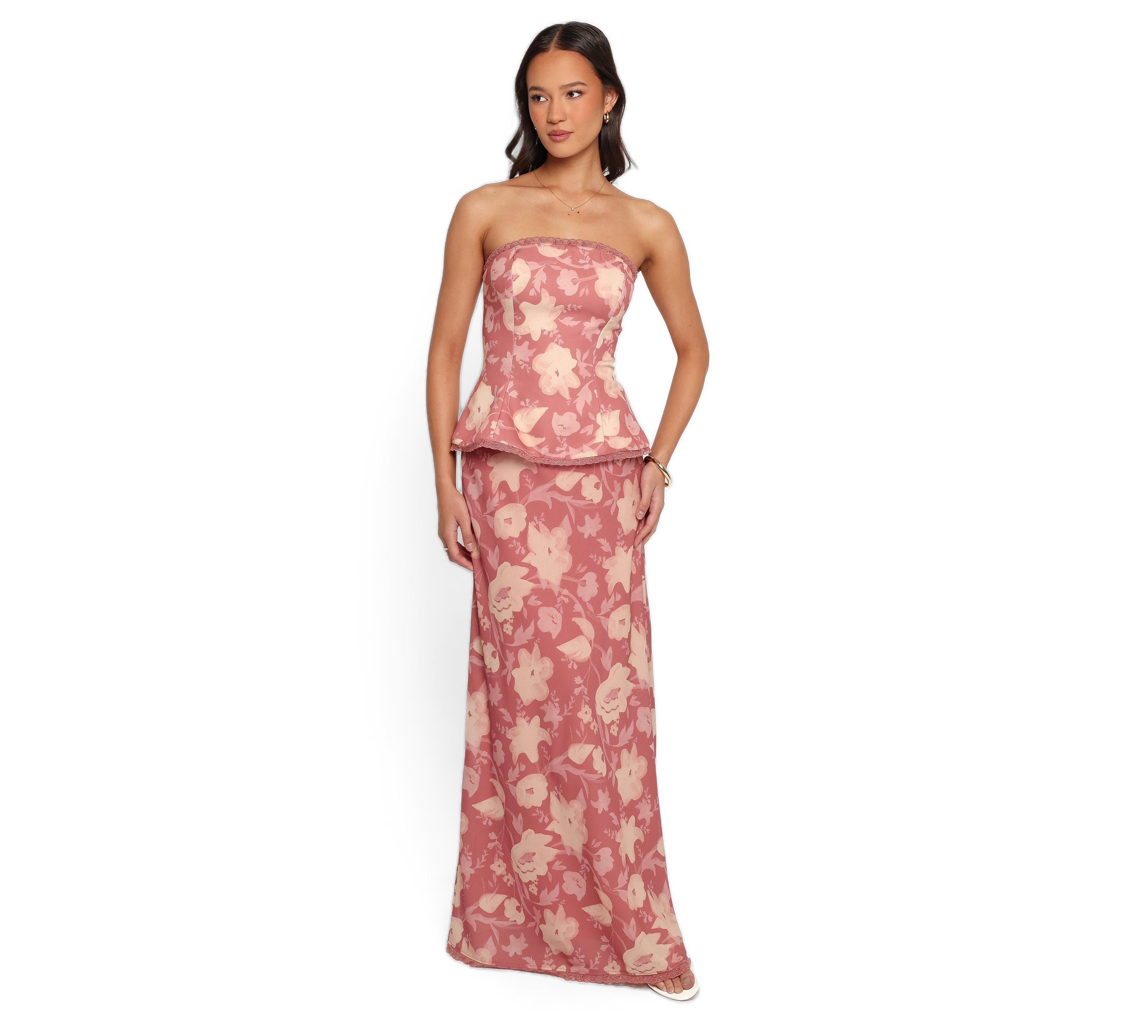 Petal and Pup Women's Mera High-Waisted Floral Maxi Skirt
