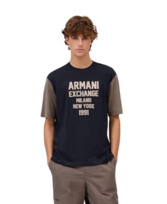 Men's Crewneck Colorblock Large Logo T-Shirt