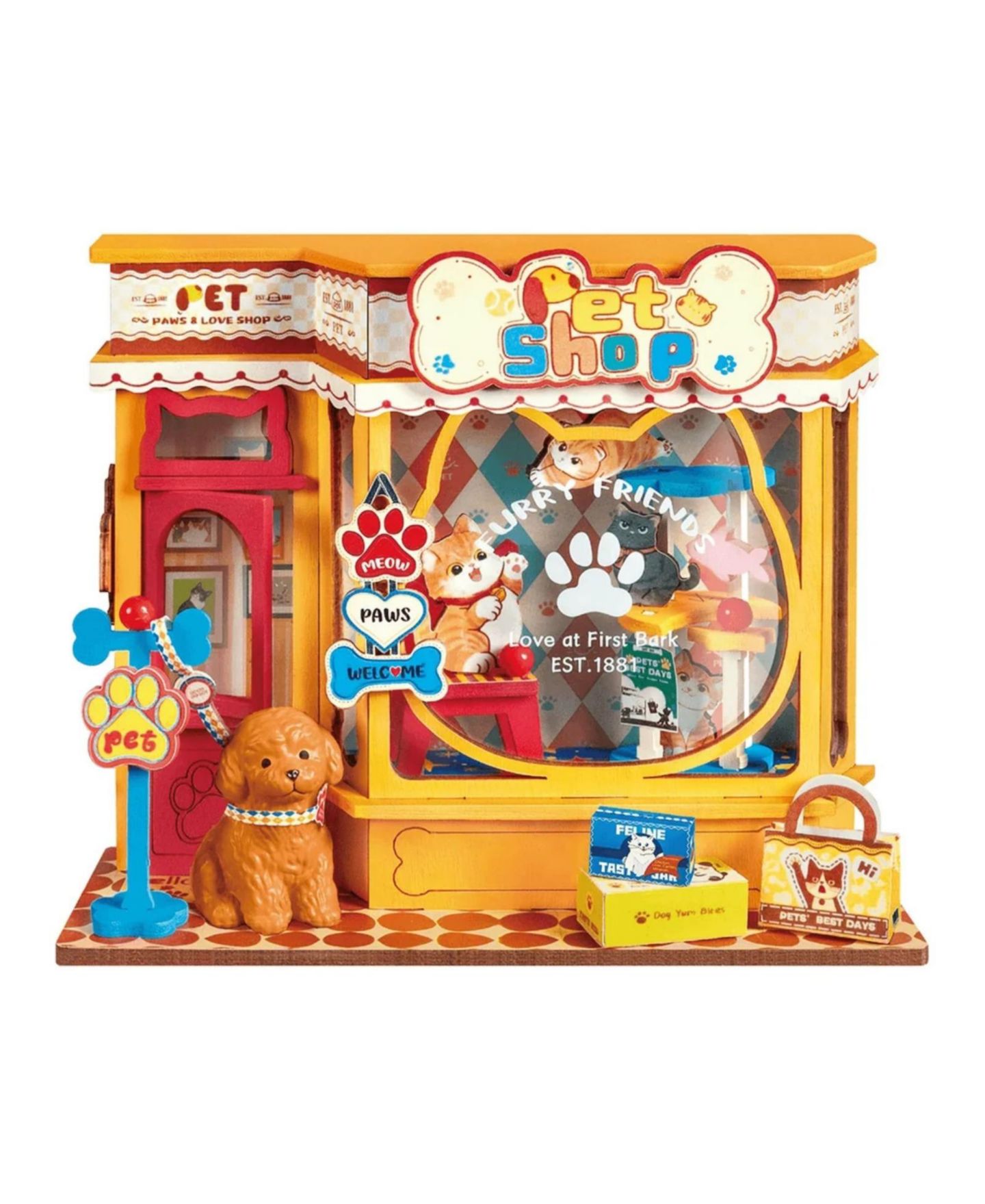 Детский конструктор Robotime Sweetie's Donut Shop 76-Piece Miniature Building Set, Ages 14+ — фото 5