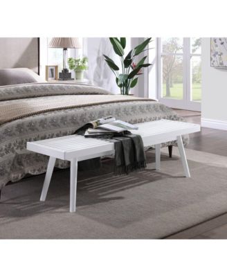 Larwich Solid Wood Slatted Bench, 56 Wide