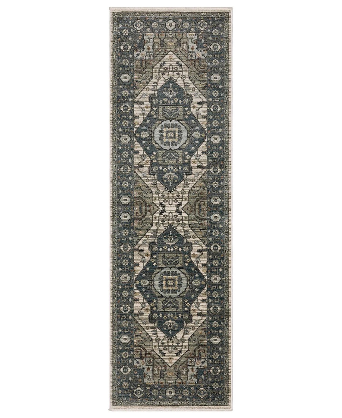 EELI05068235ST 2 ft. 3 in. x 7 ft. 6 in. Eliana ELI05 Traditional & Casual Rectangular Area Rug - Blue
