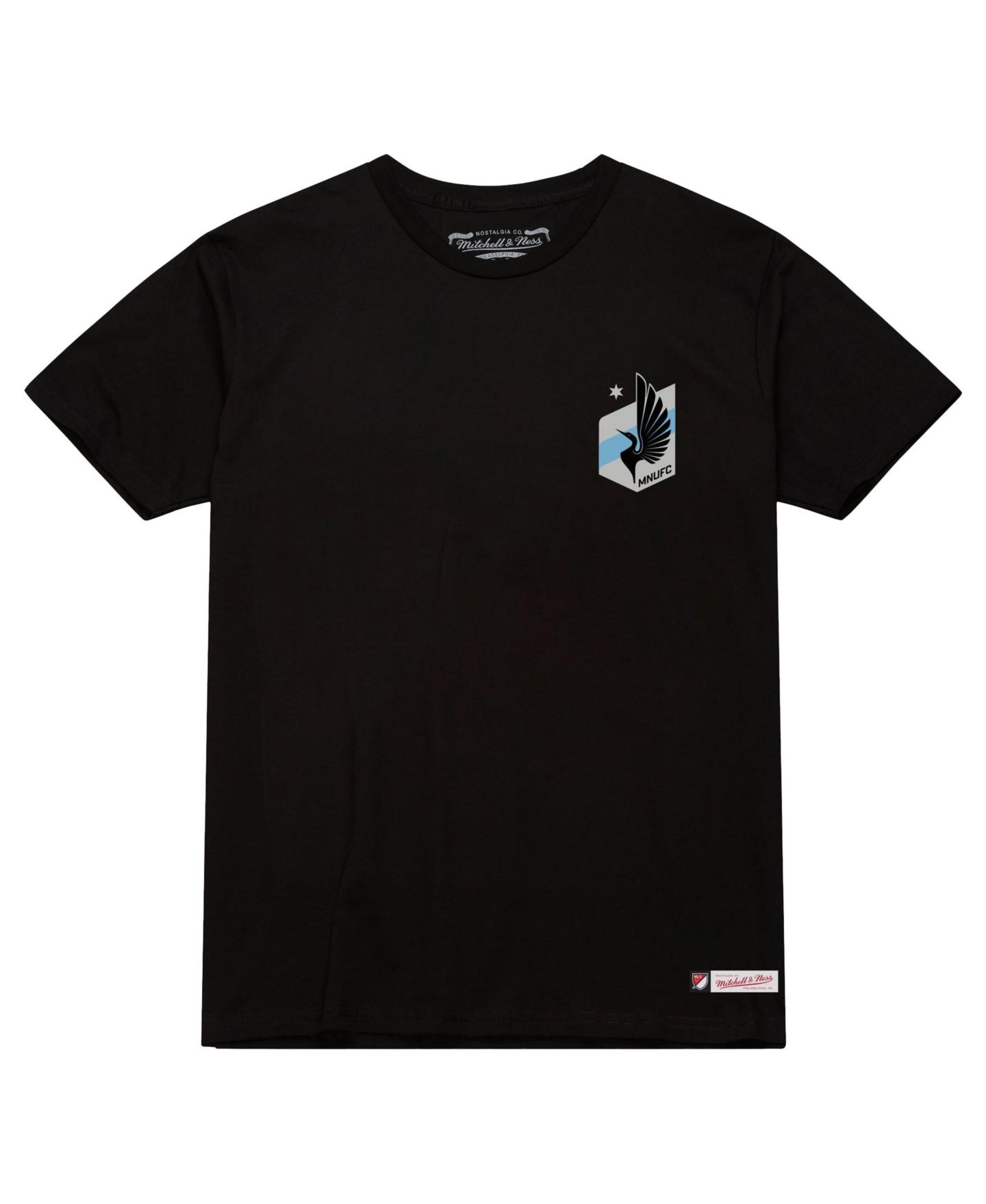 Мужская футболка Mitchell & Ness Black Minnesota United FC 2-Hit — фото 2