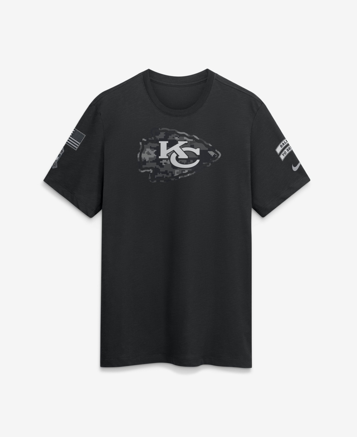 Nike Men's Black Kansas City Chiefs 2026 Salute to Service Slub T-Shirt