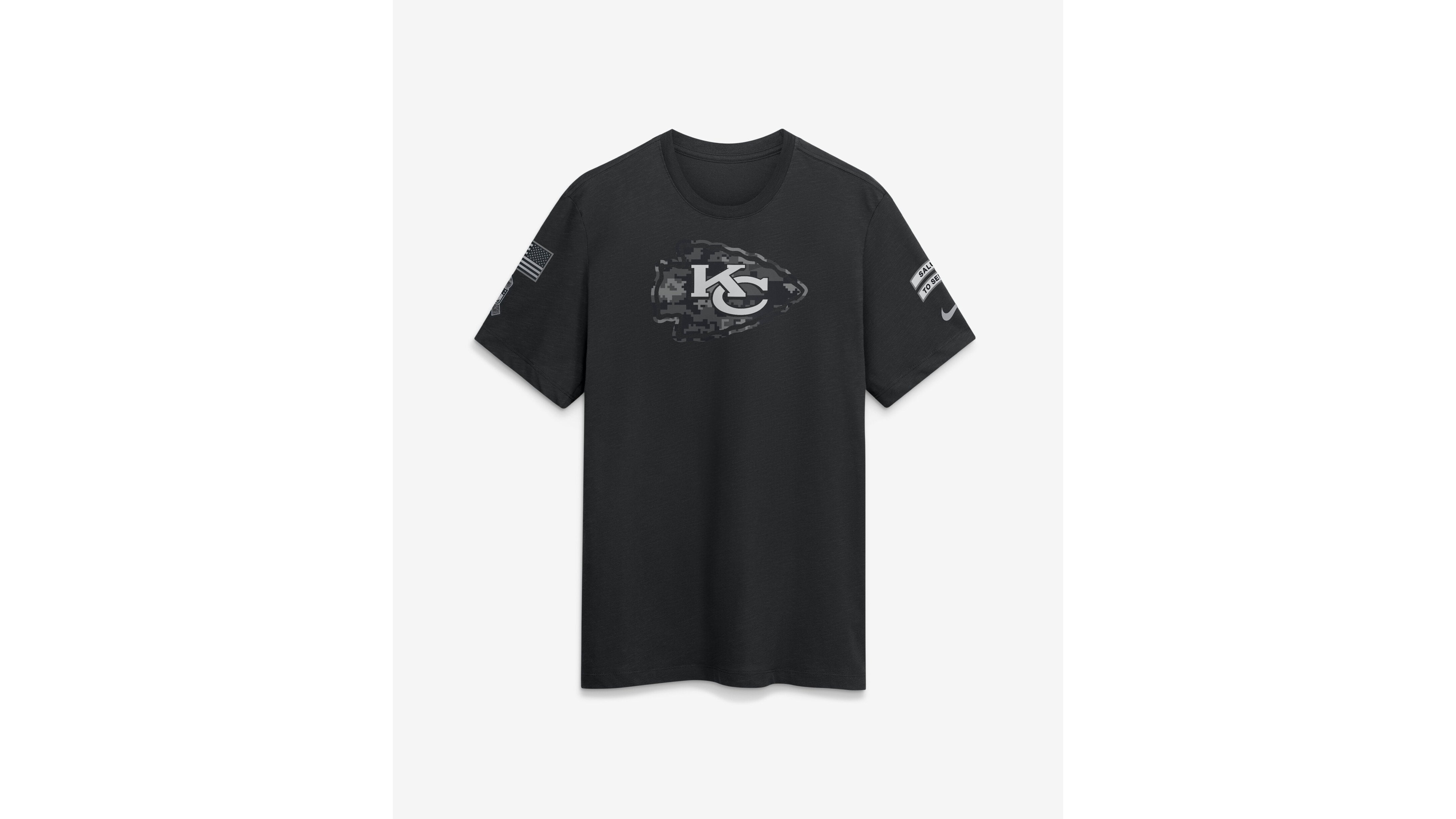 Nike Men's Black Kansas City Chiefs 2026 Salute to Service Slub T-Shirt