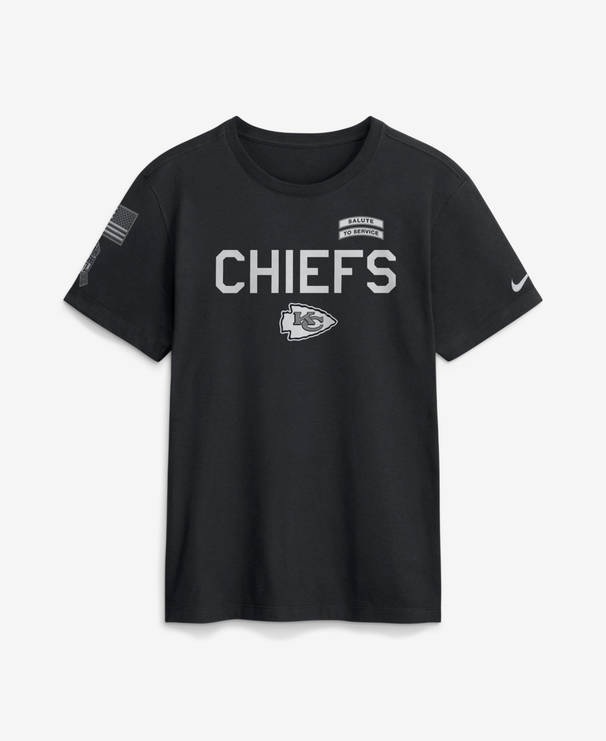 Nike Men's Black Kansas City Chiefs 2026 Salute to Service Sideline Dri-fit T-Shirt