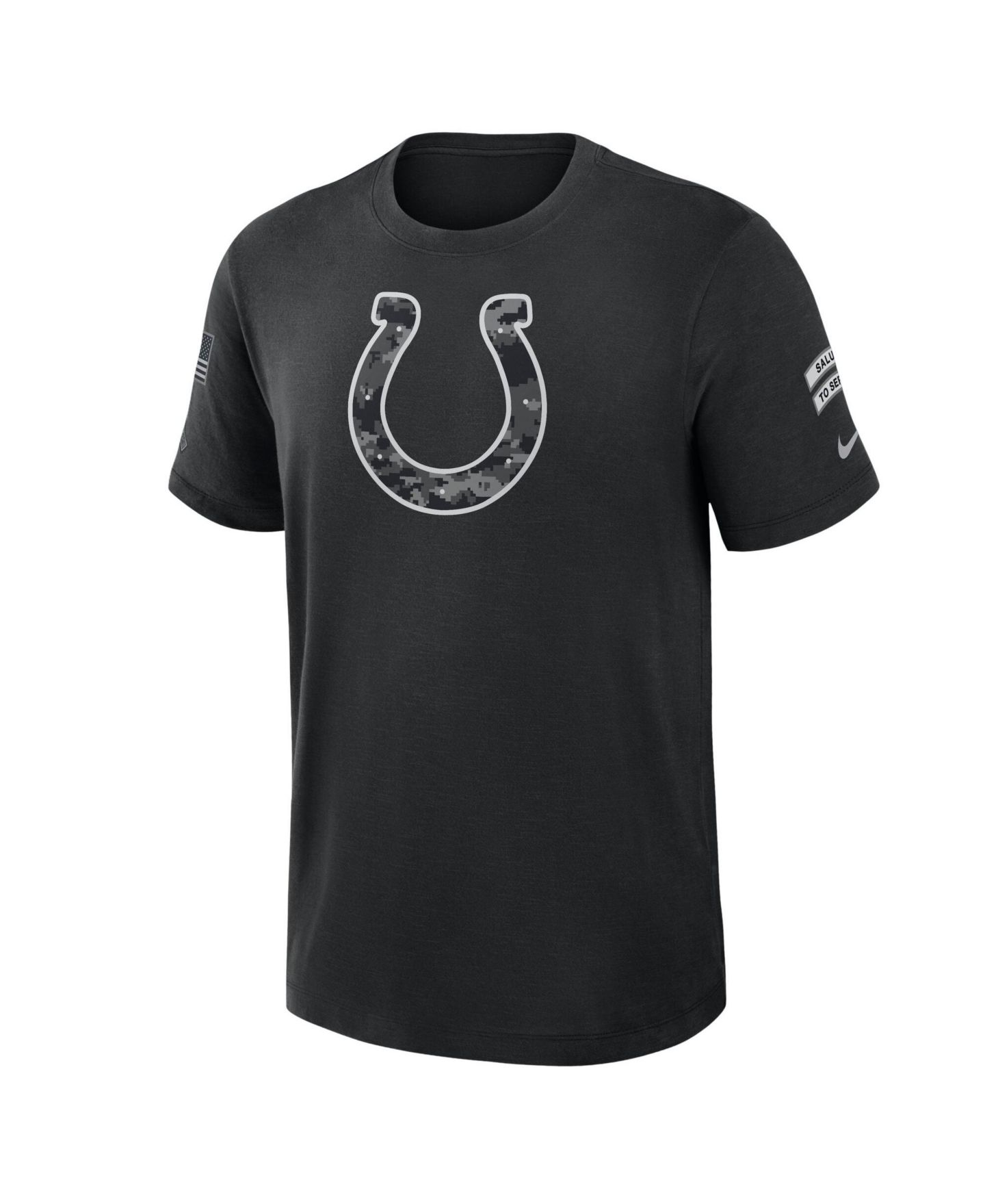 Мужская футболка Nike Black Indianapolis Colts 2026 Salute to Service Slub — фото 3