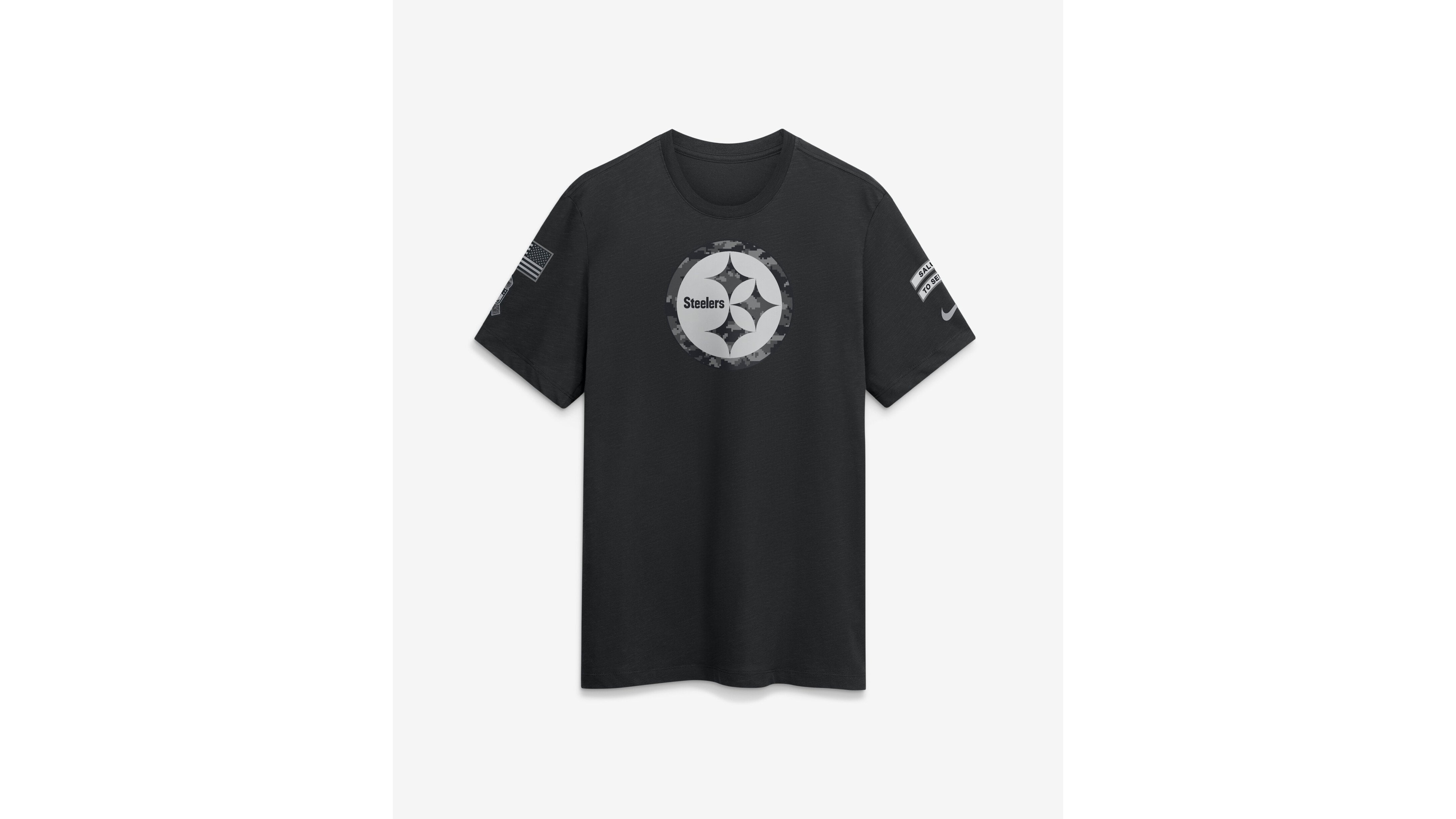 Nike Men's Black Pittsburgh Steelers 2026 Salute to Service Slub T-Shirt