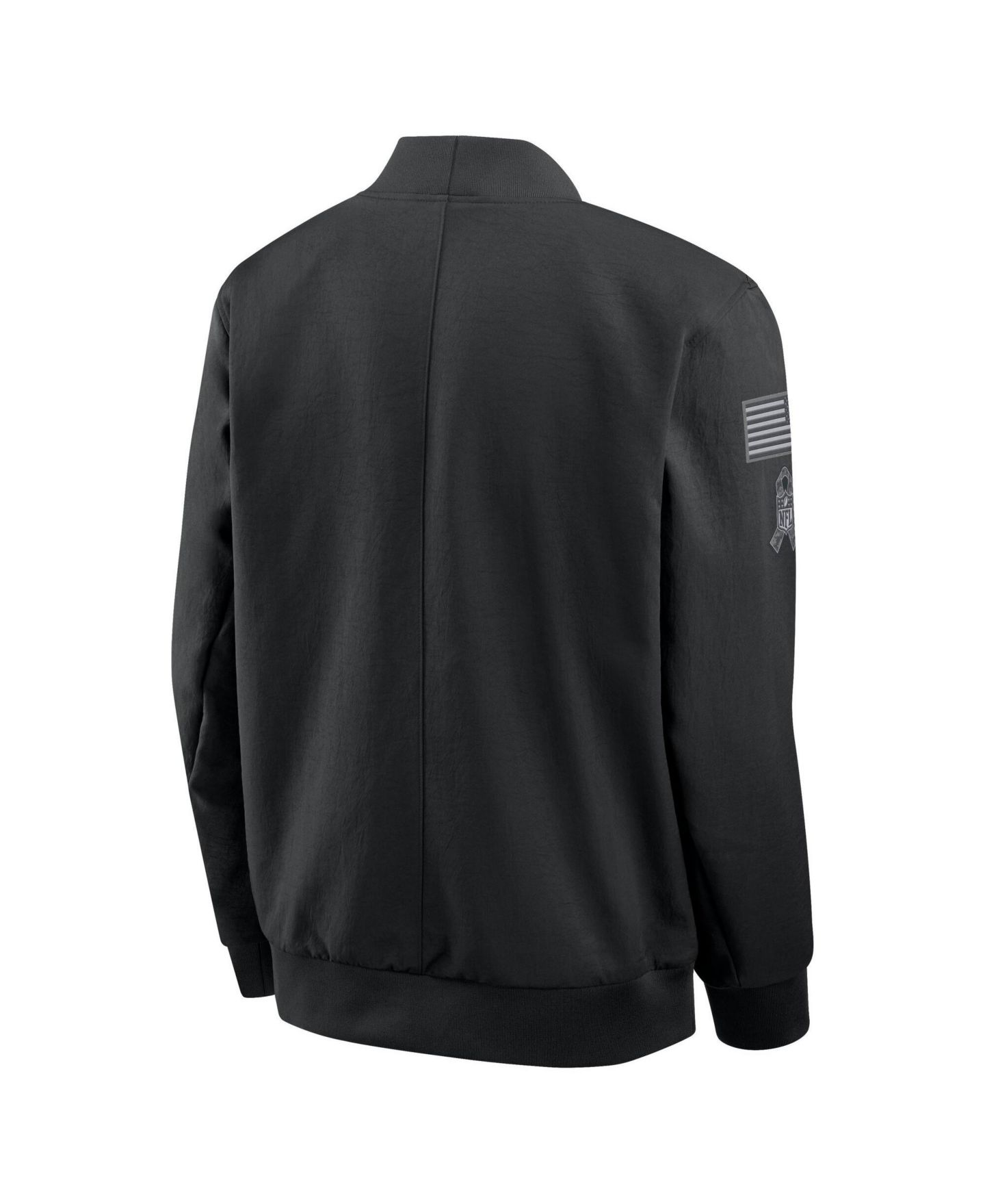 Мужская куртка Nike Black Detroit Lions 2026 Salute to Service Sideline Full-Zip Bomber — фото 4