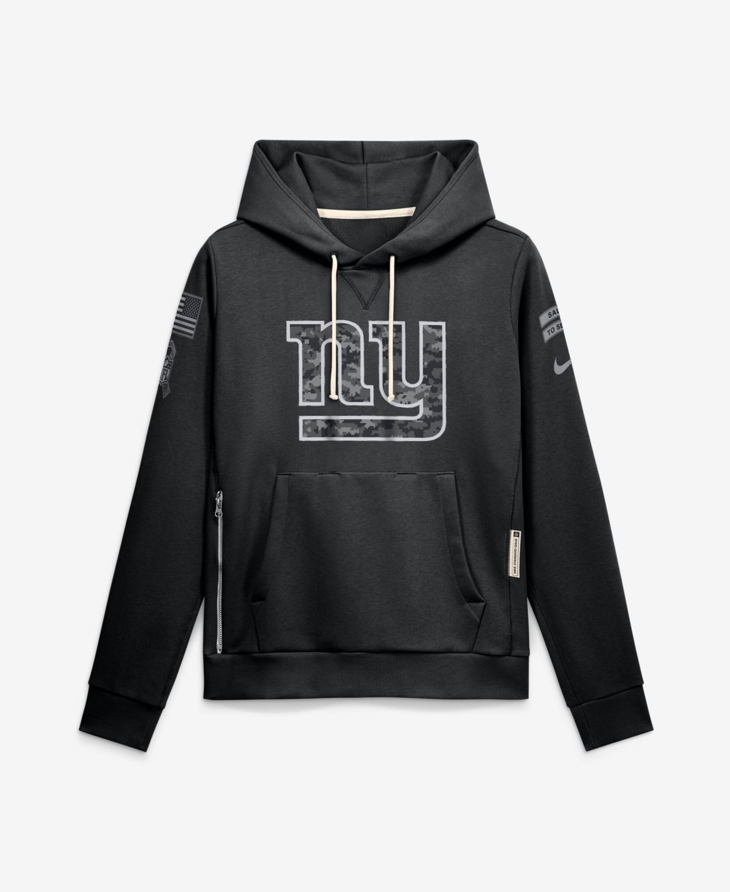 Женское худи Nike Black New York Giants 2026 Salute to Service Sideline Dri-FIT Pullover — фото 1