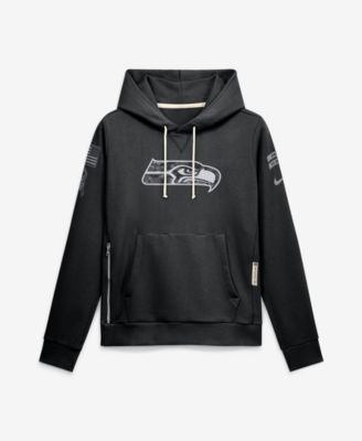 Women's Black Seattle Seahawks 2026 Salute to Service Sideline Dri-FIT Pullover Hoodie