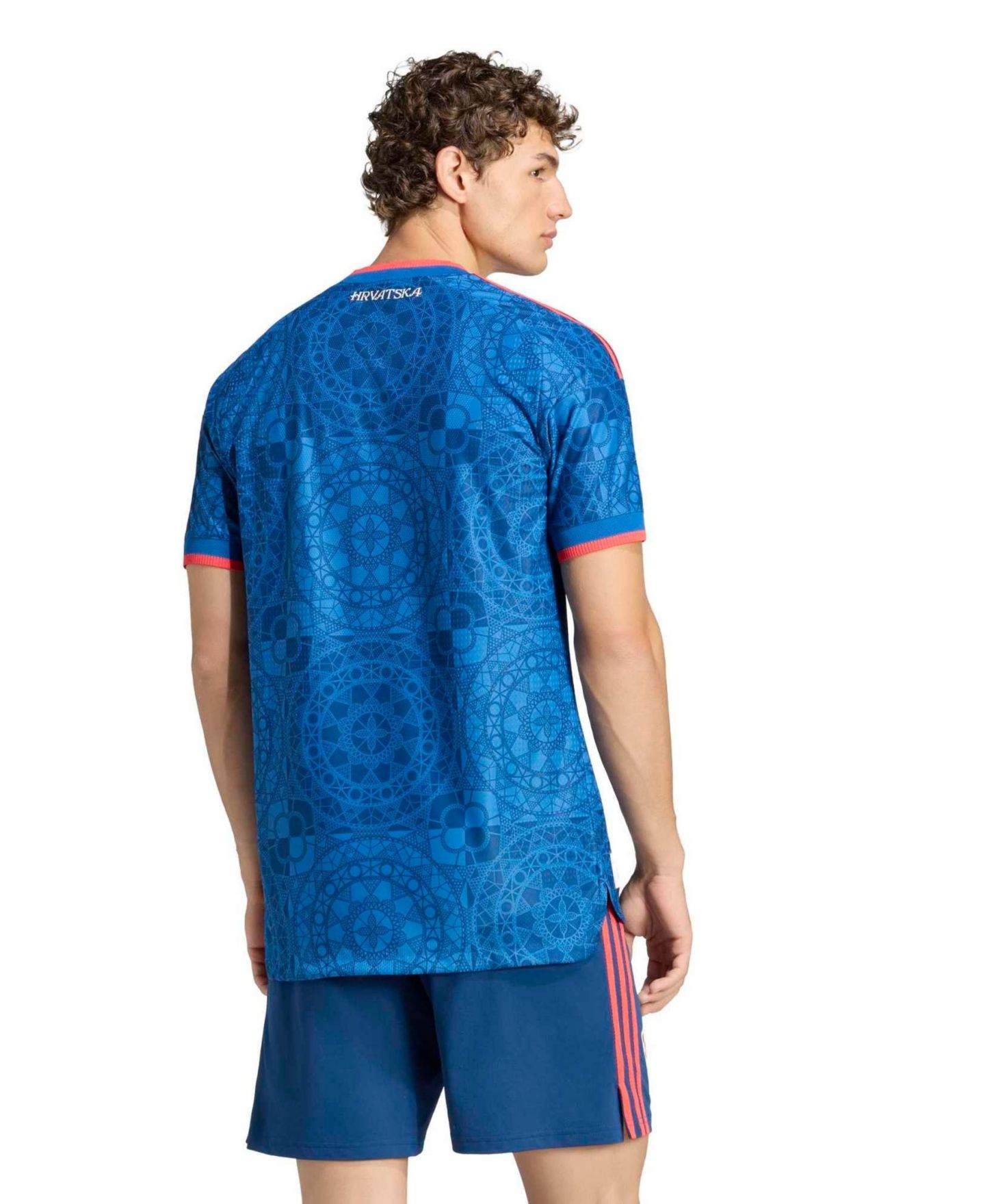Мужской топ adidas Blue Croatia National Team 2027 Away On-Field Authentic Jersey — фото 2