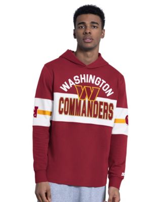 Men's Burgundy Washington Commanders Fullback Jersey Hoodie