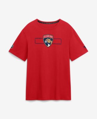 Men's Red Florida Panthers Authentic Pro Primary Logo T-Shirt