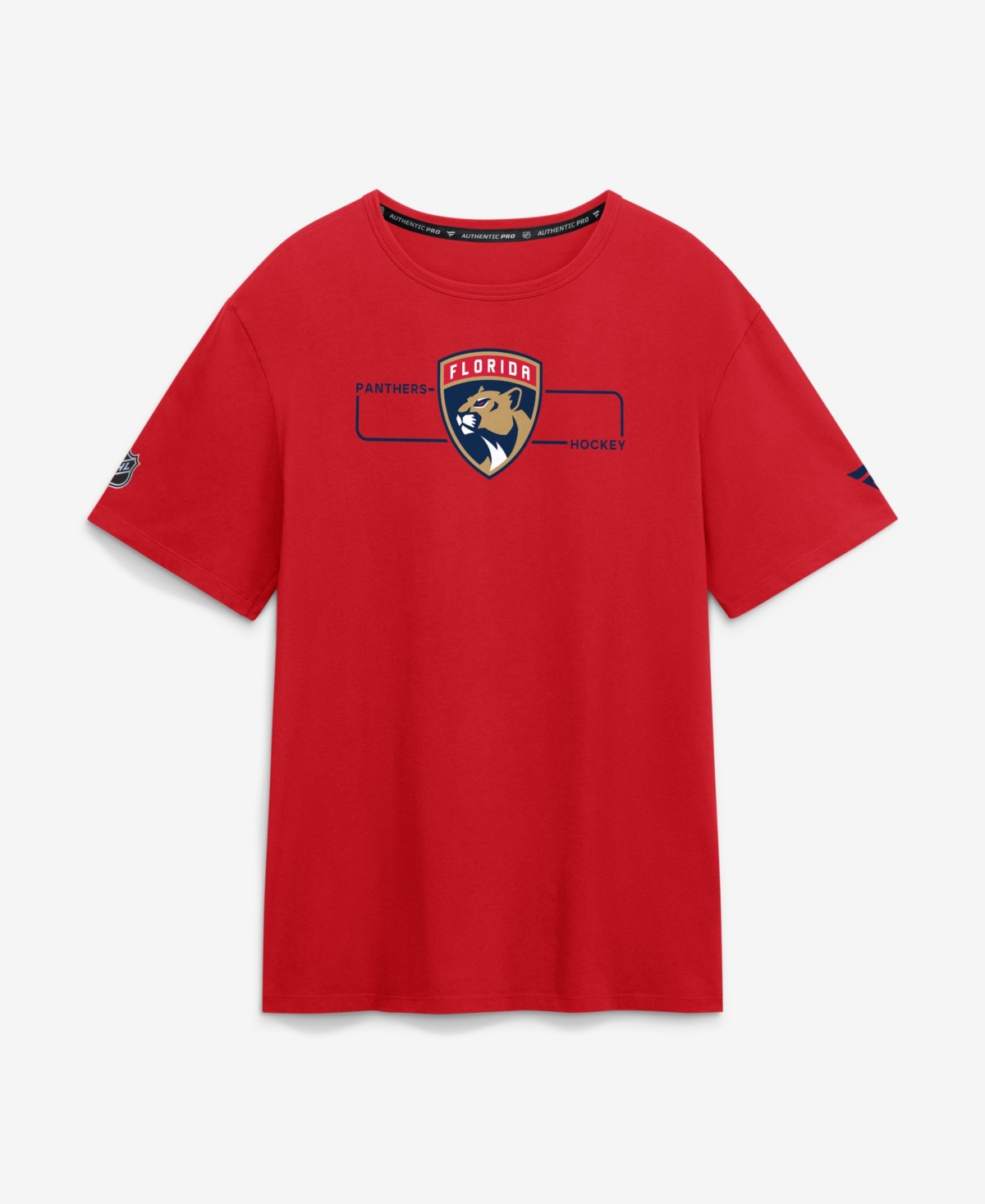 Fanatics Men's Red Florida Panthers Authentic Pro Primary Logo T-Shirt