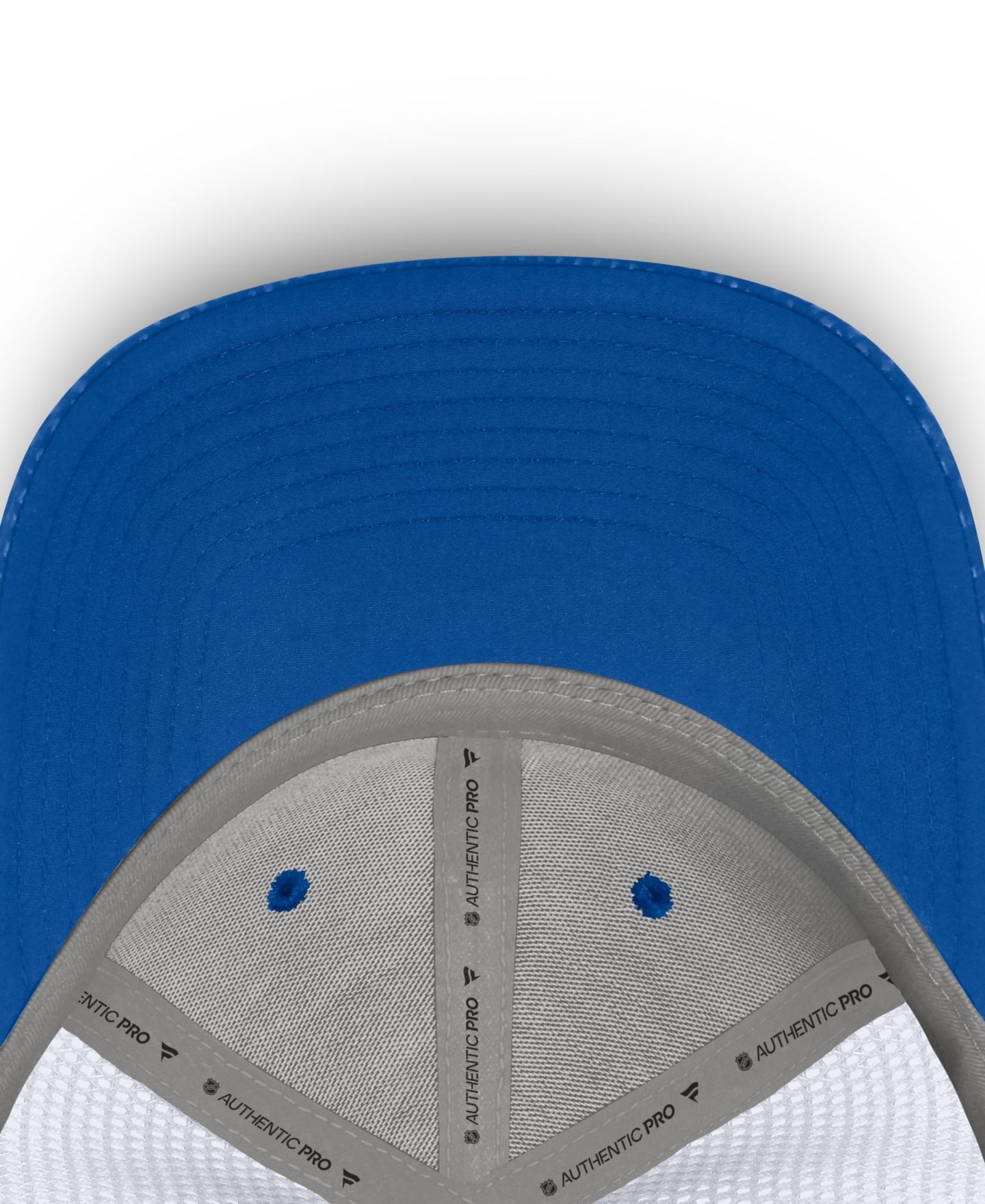 Мужская кепка Fanatics Royal New York Islanders Authentic Pro Rink Boxed Logo Trucker Hat — фото 5