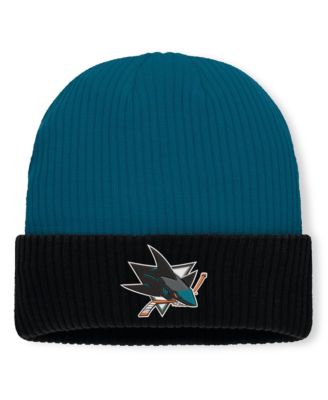 Men's Teal San Jose Sharks Authentic Pro Rink Cuffed Knit Hat