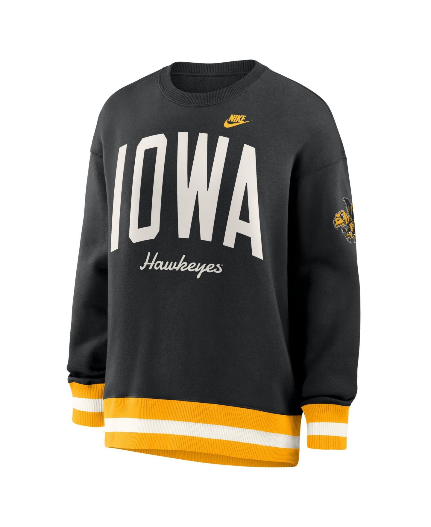 Женская толстовка Nike Black Iowa Hawkeyes Oversized Legacy Arch Phoenix — фото 2