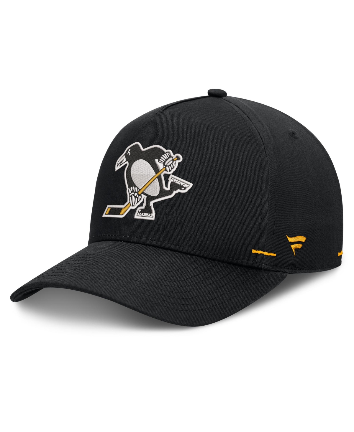 Fanatics Men's Black Pittsburgh Penguins Alternate Authentic Pro Rink A-Frame Adjustable Hat