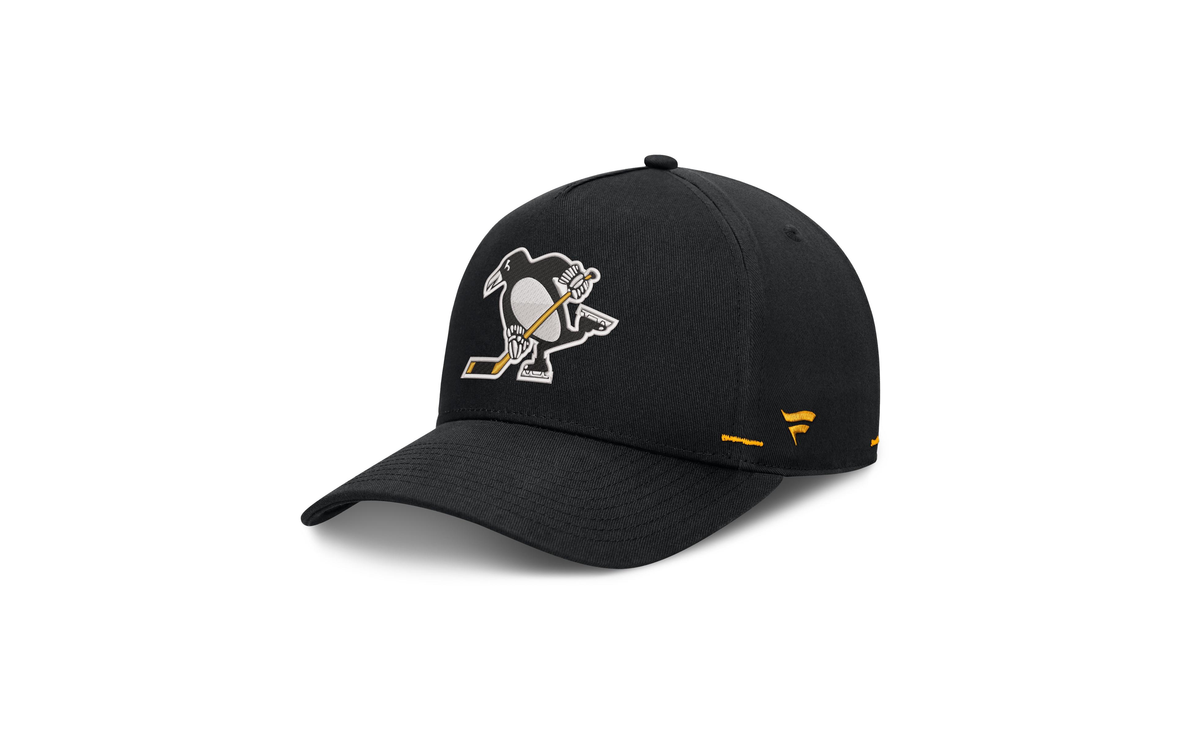 Fanatics Men's Black Pittsburgh Penguins Alternate Authentic Pro Rink A-Frame Adjustable Hat