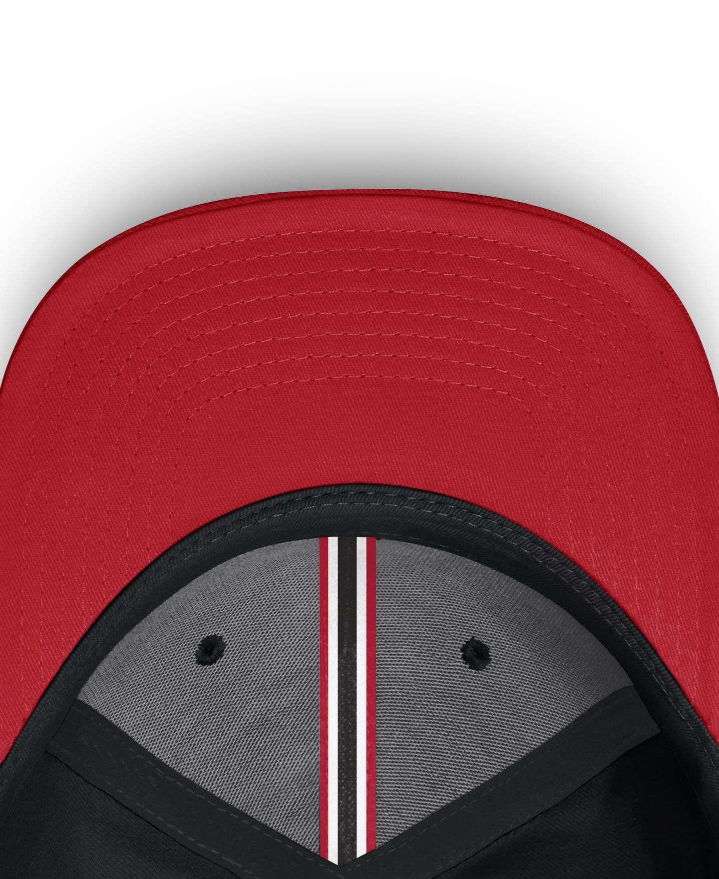 Мужские головные уборы Fanatics Black/Red New Jersey Devils Stretch Hat — фото 5