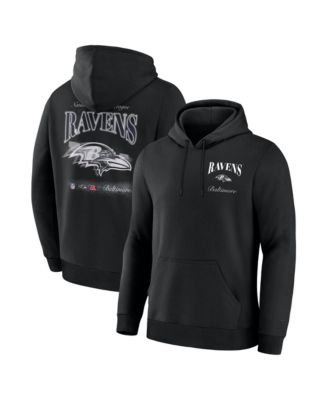 Men's Black Baltimore Ravens Nightfall Long Sleeve Fleece Hoodie