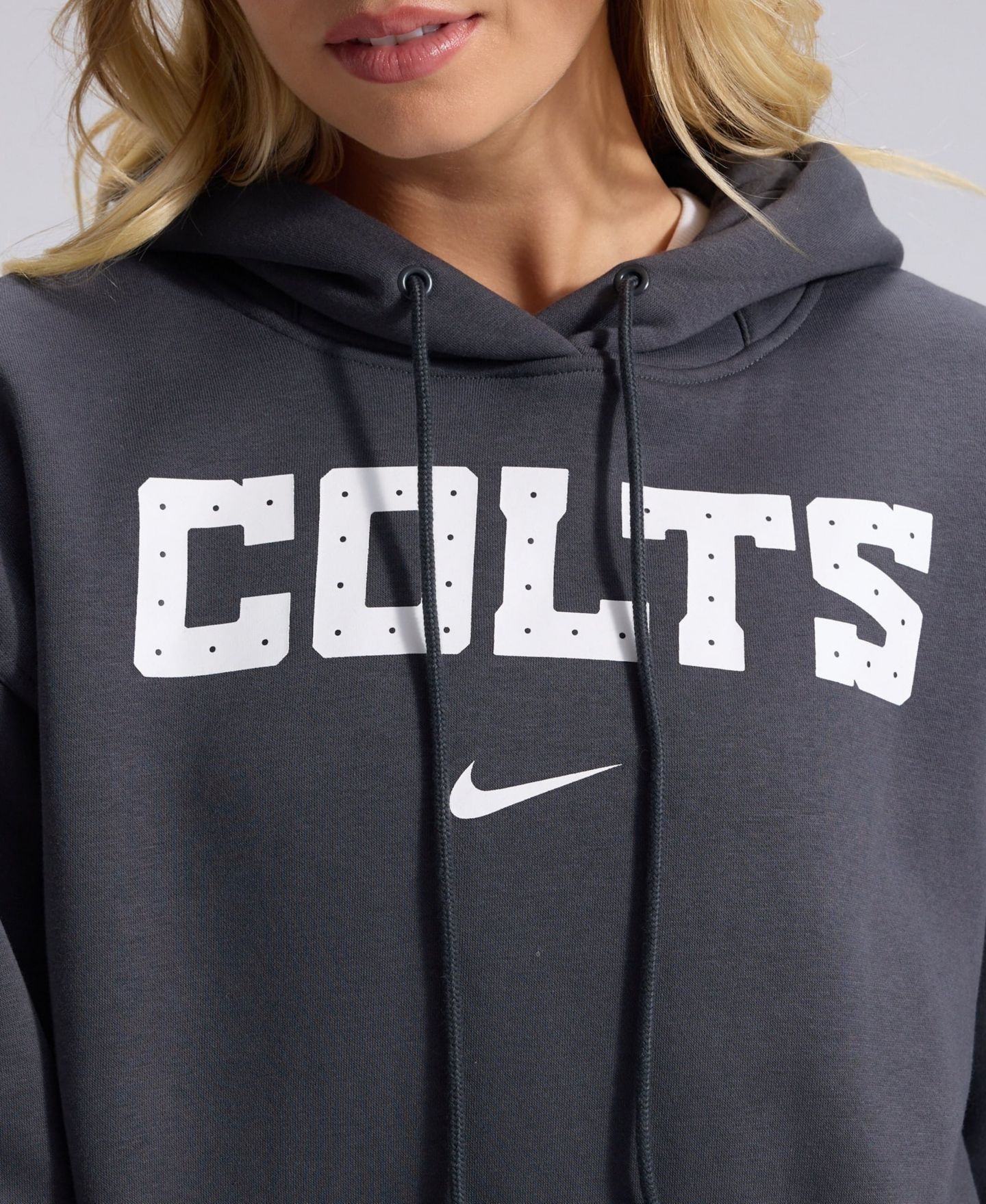 Женское худи Nike Anthracite Indianapolis Colts 2026 Rivalries Collection Oversized Pullover — фото 8