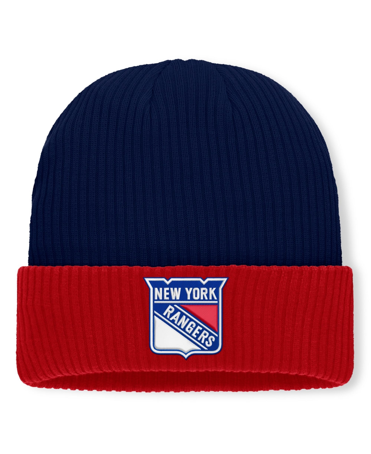 Fanatics Men's Navy New York Rangers Authentic Pro Rink Cuffed Knit Hat