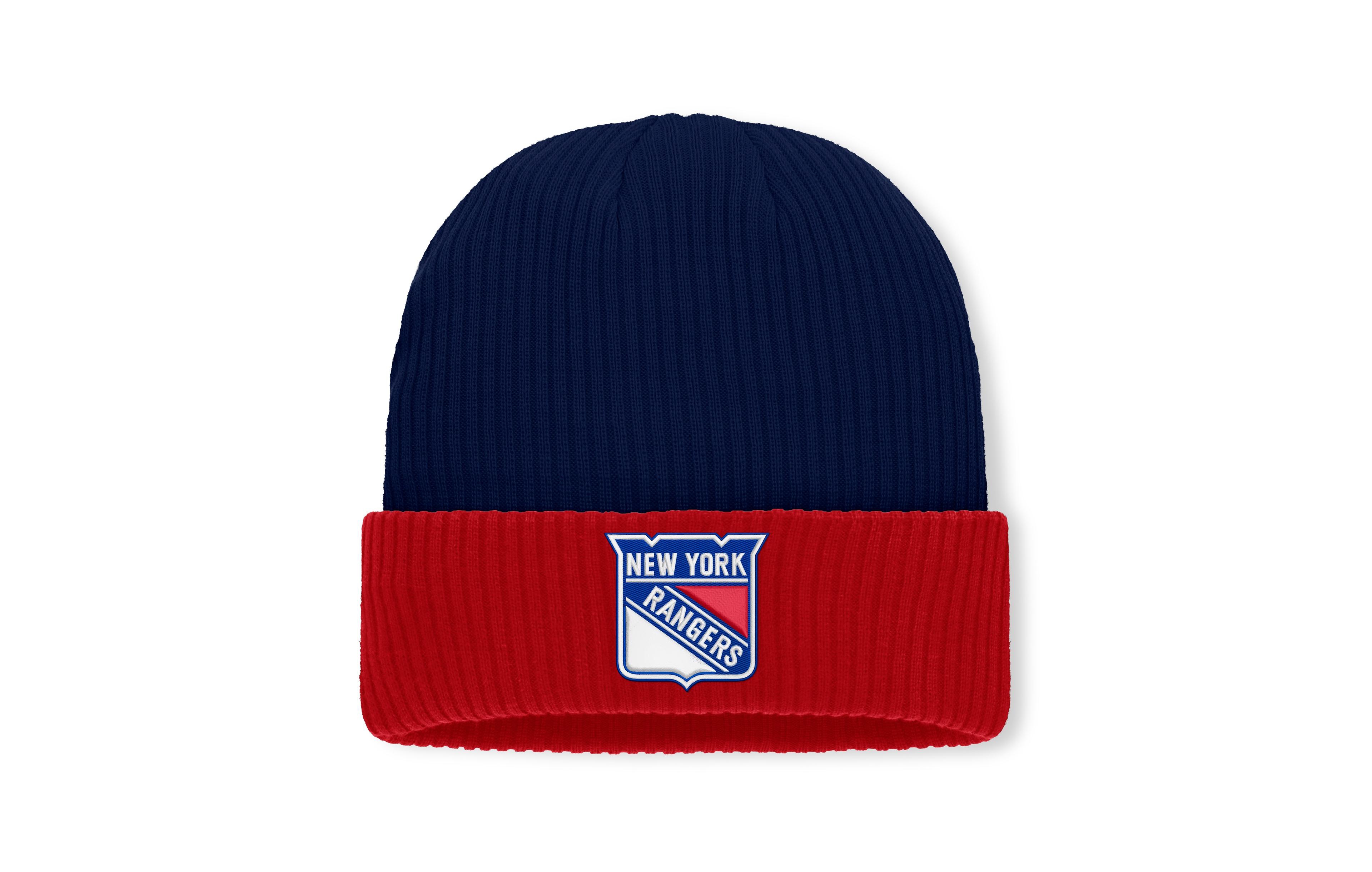 Fanatics Men's Navy New York Rangers Authentic Pro Rink Cuffed Knit Hat