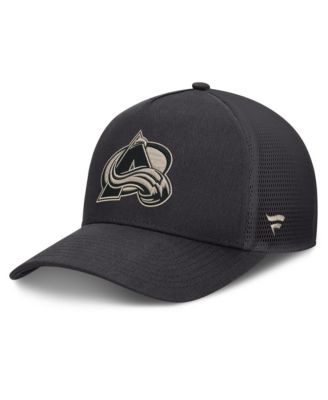 Men's Charcoal Colorado Avalanche Road Soft Wash A-Frame Meshback Hat