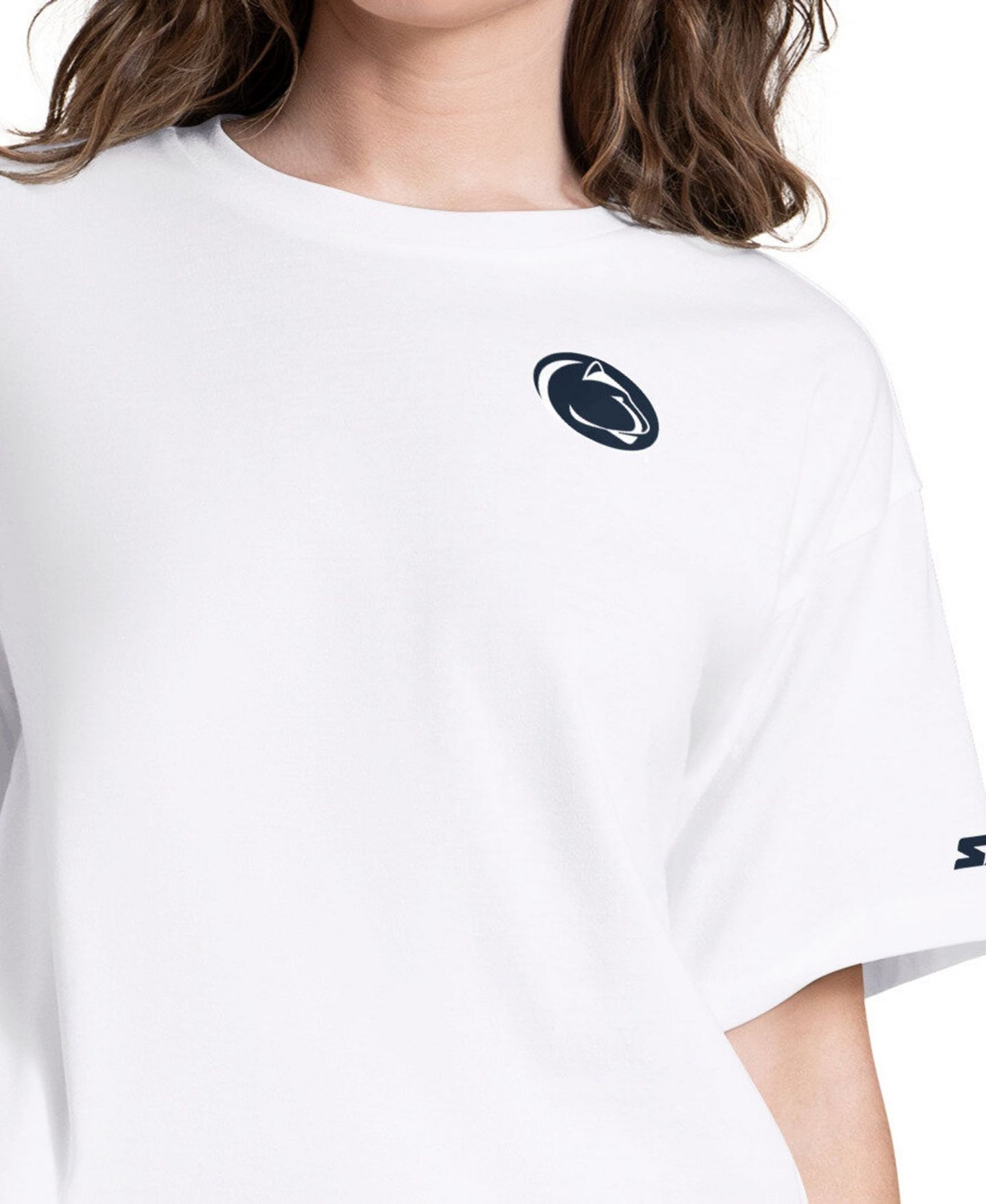 Женская футболка Starter White Penn State Nittany Lions Advantage Cropped — фото 3