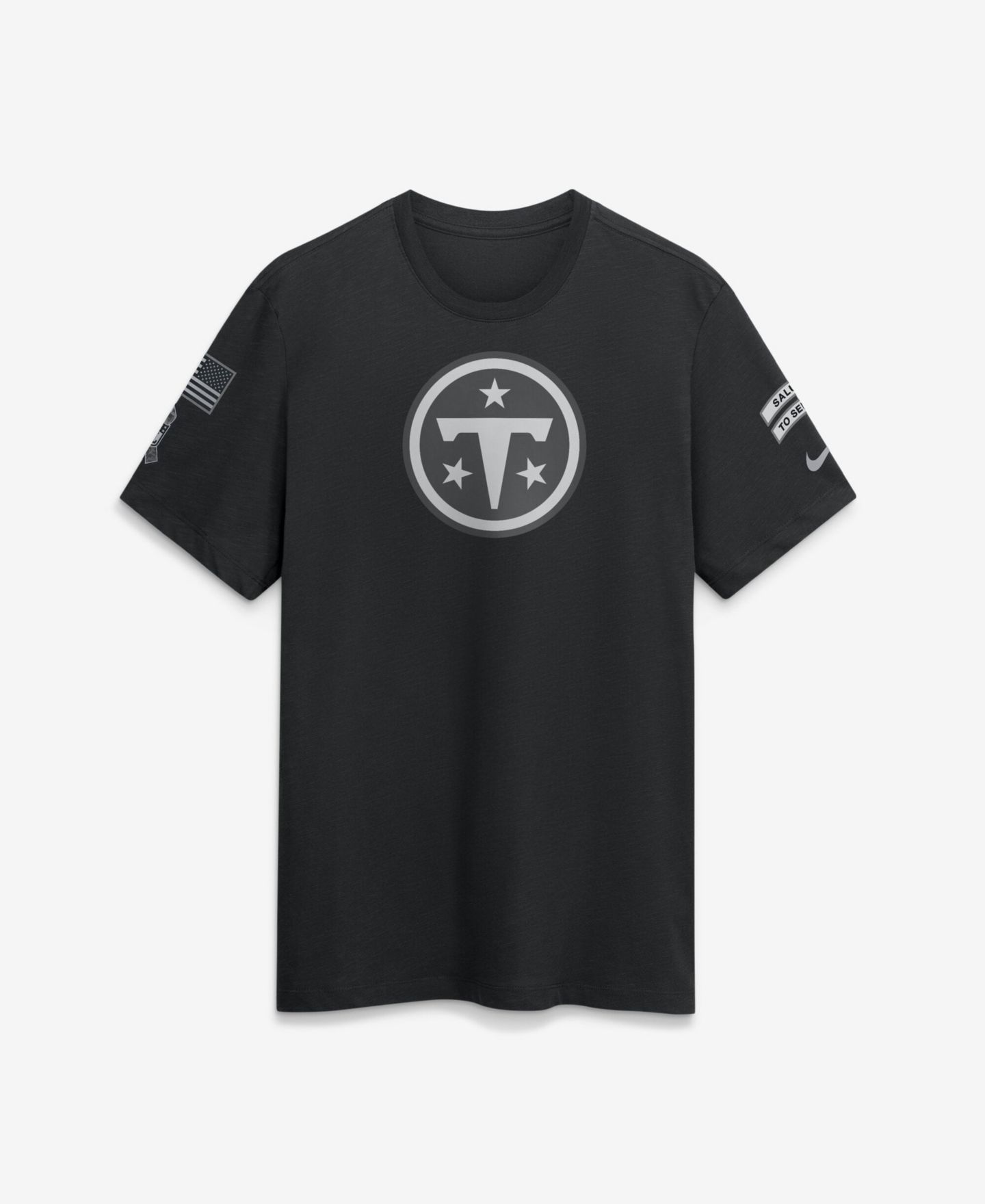 Мужская футболка Nike Black Tennessee Titans 2026 Salute to Service Slub — фото 1