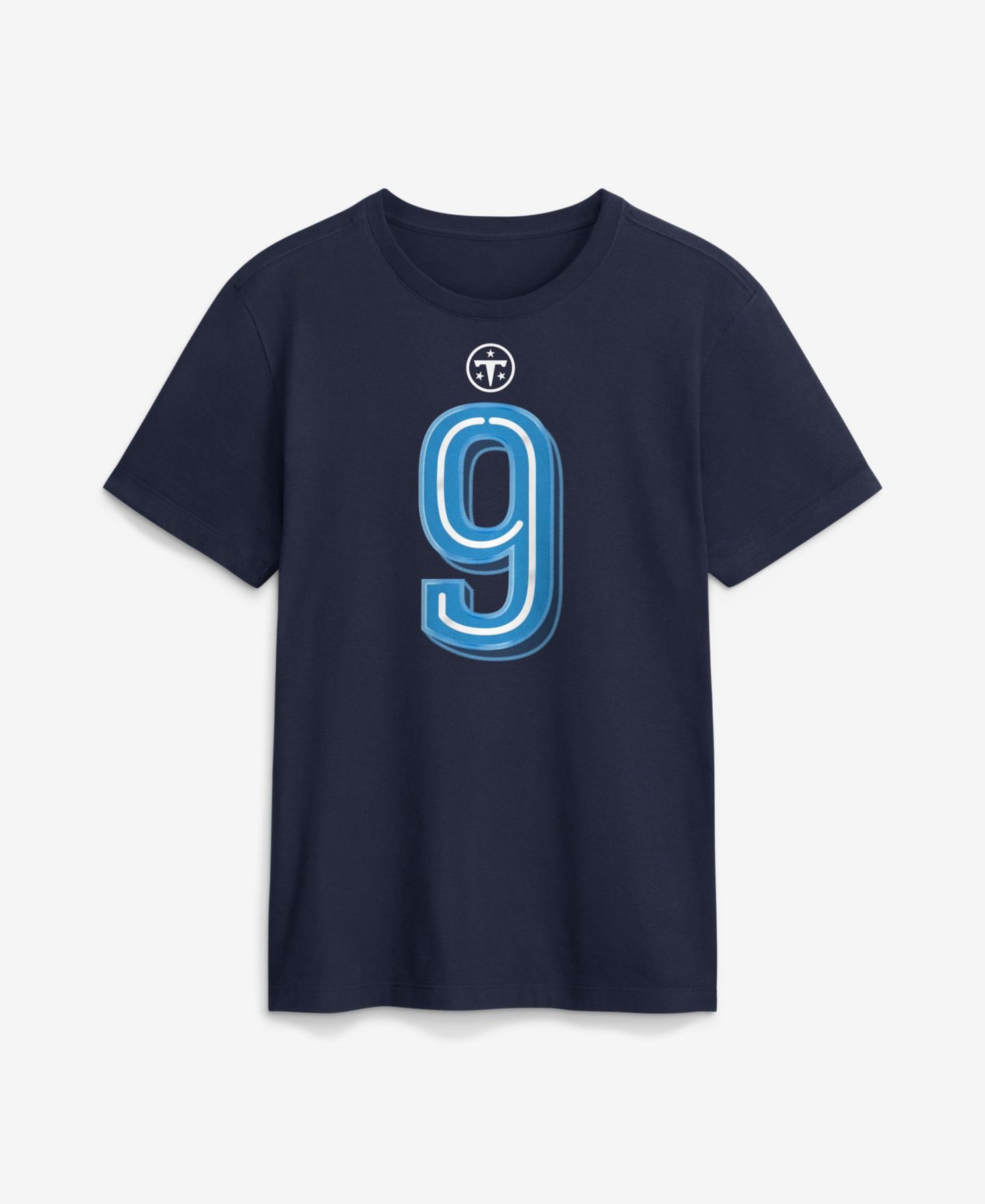 Мужская футболка Nike Steve McNair Navy Tennessee Titans 2026 Rivalries Collection Player Name & Number — фото 2