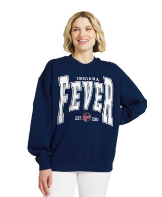 Women's Navy Indiana Fever Oversized Team Fleece Sweatshirt