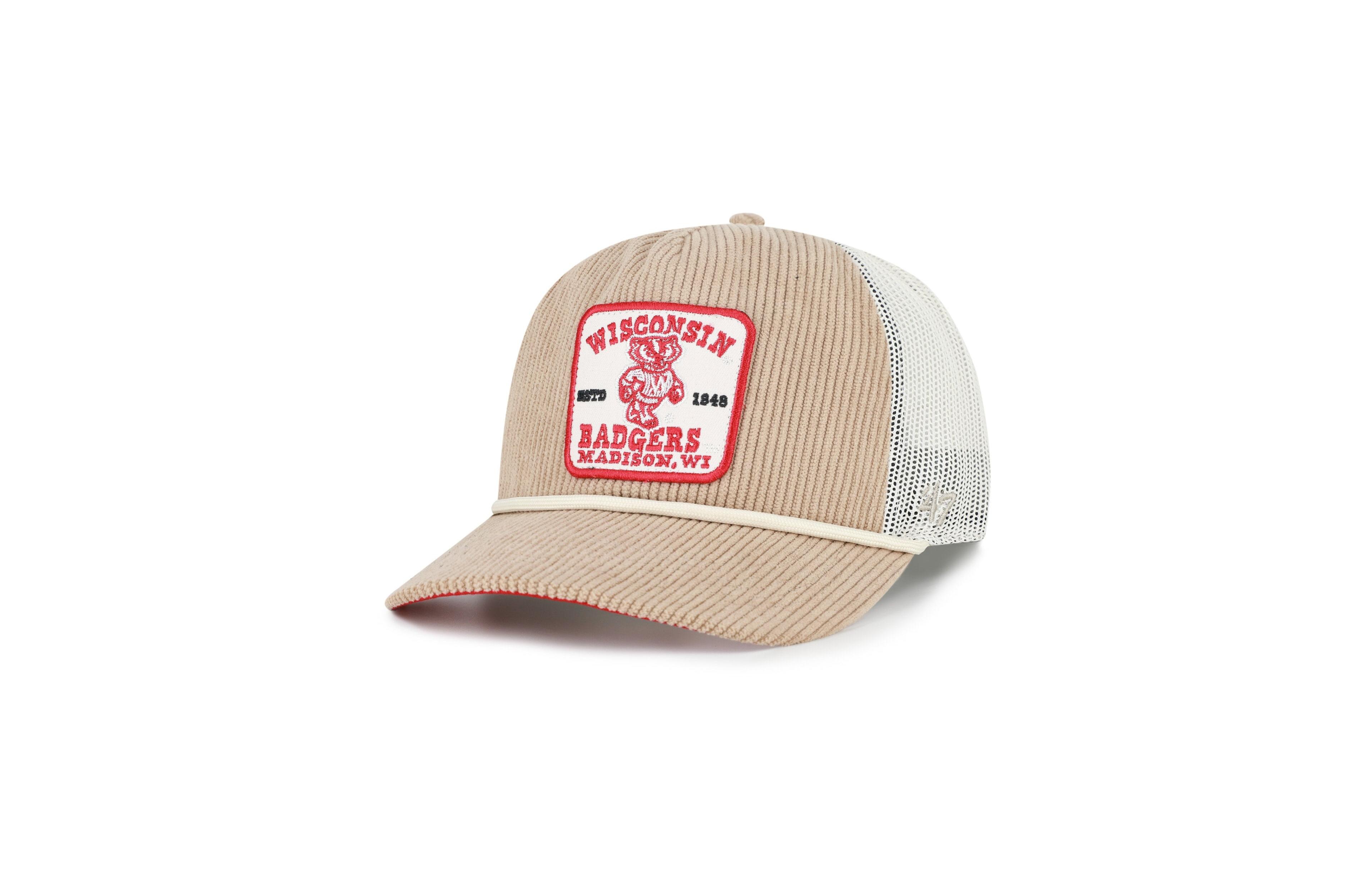 '47 Brand Men's and Women's Khaki Wisconsin Badgers Cordlandia Hitch Adjustable Hat