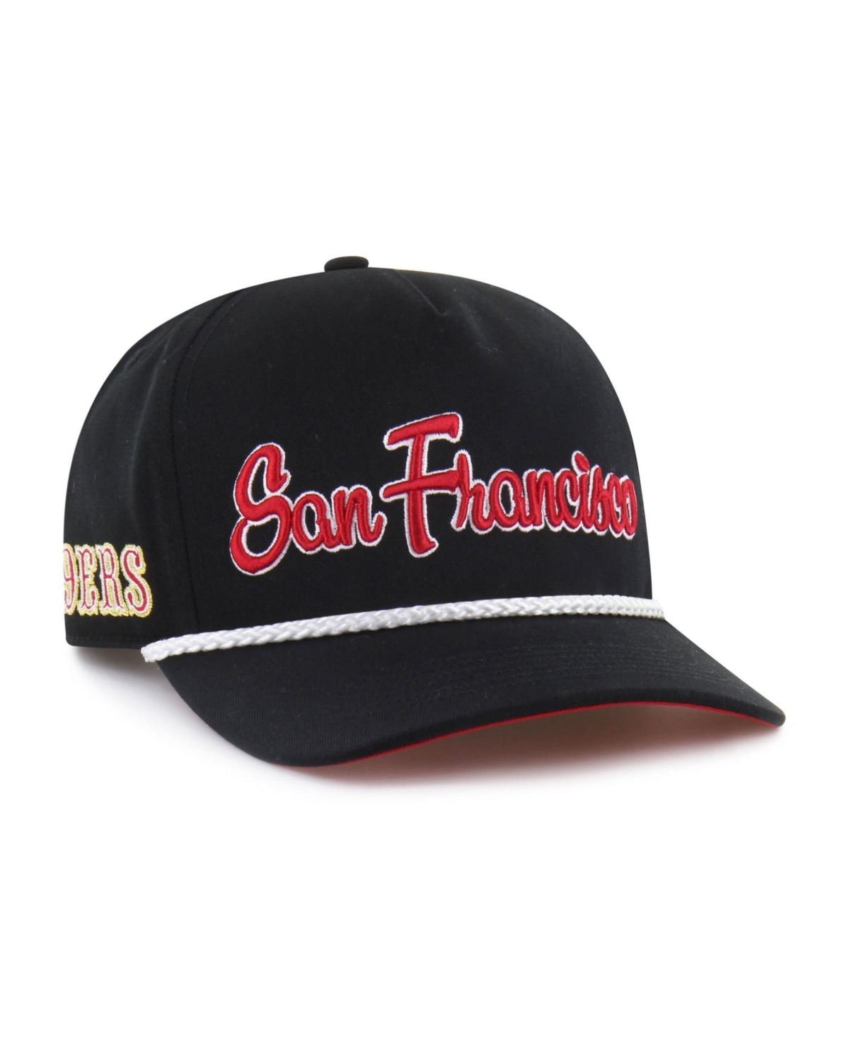 '47 Brand Men's Black San Francisco 49ers Rivalries Collection Overhand Hitch Adjustable Hat - Black