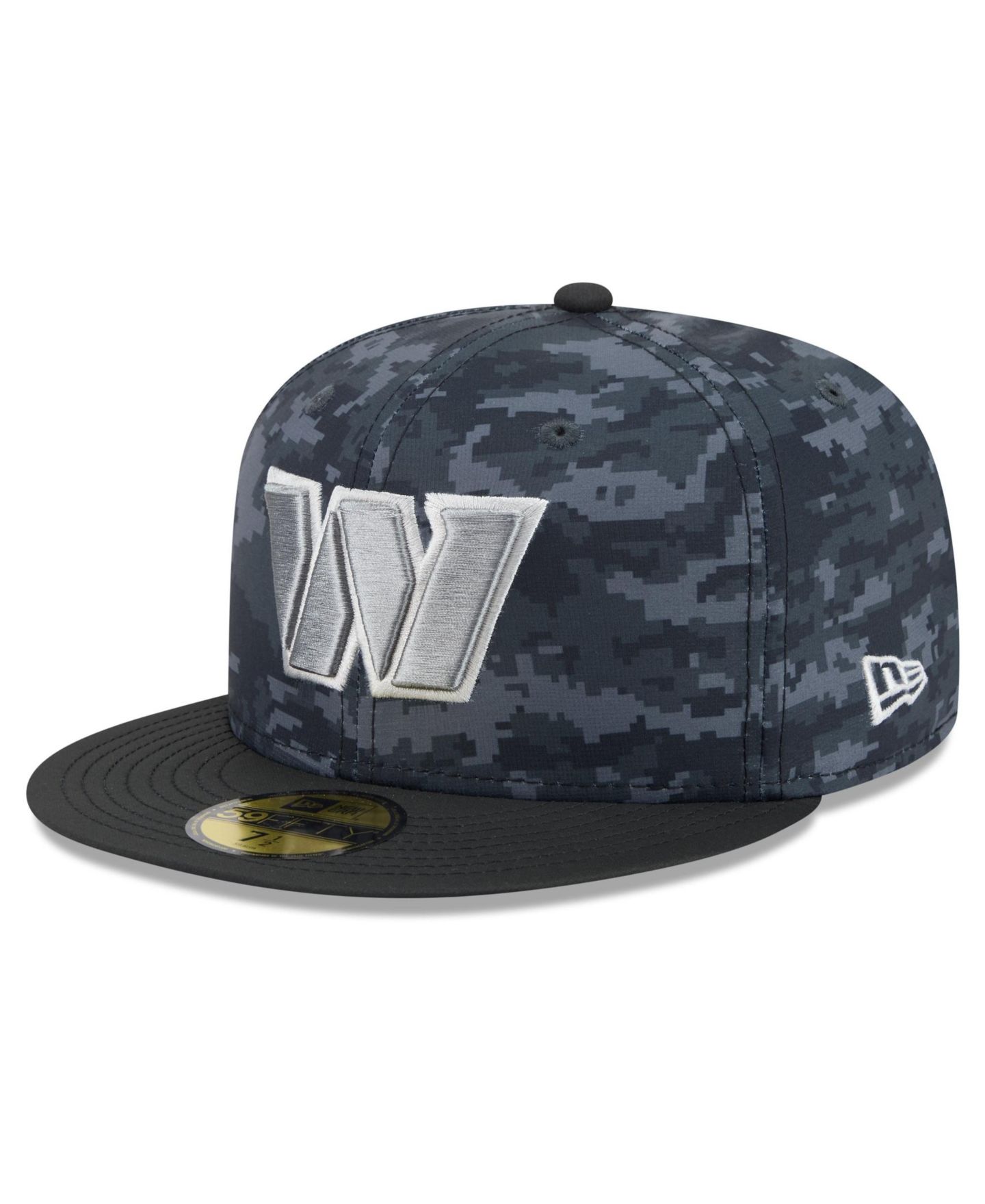 Мужская кепка New Era Black Washington Commanders 2026 Salute To Service 59FIFTY Fitted Hat — фото 3