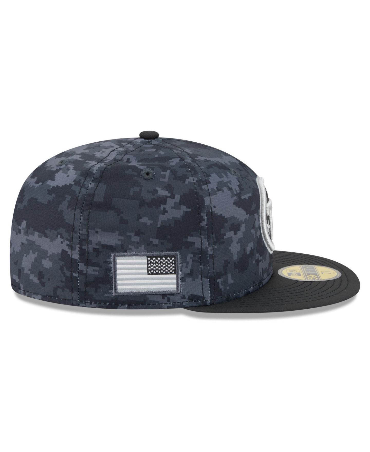 Мужская кепка New Era Black Tennessee Titans 2026 Salute To Service 59FIFTY Fitted Hat — фото 6
