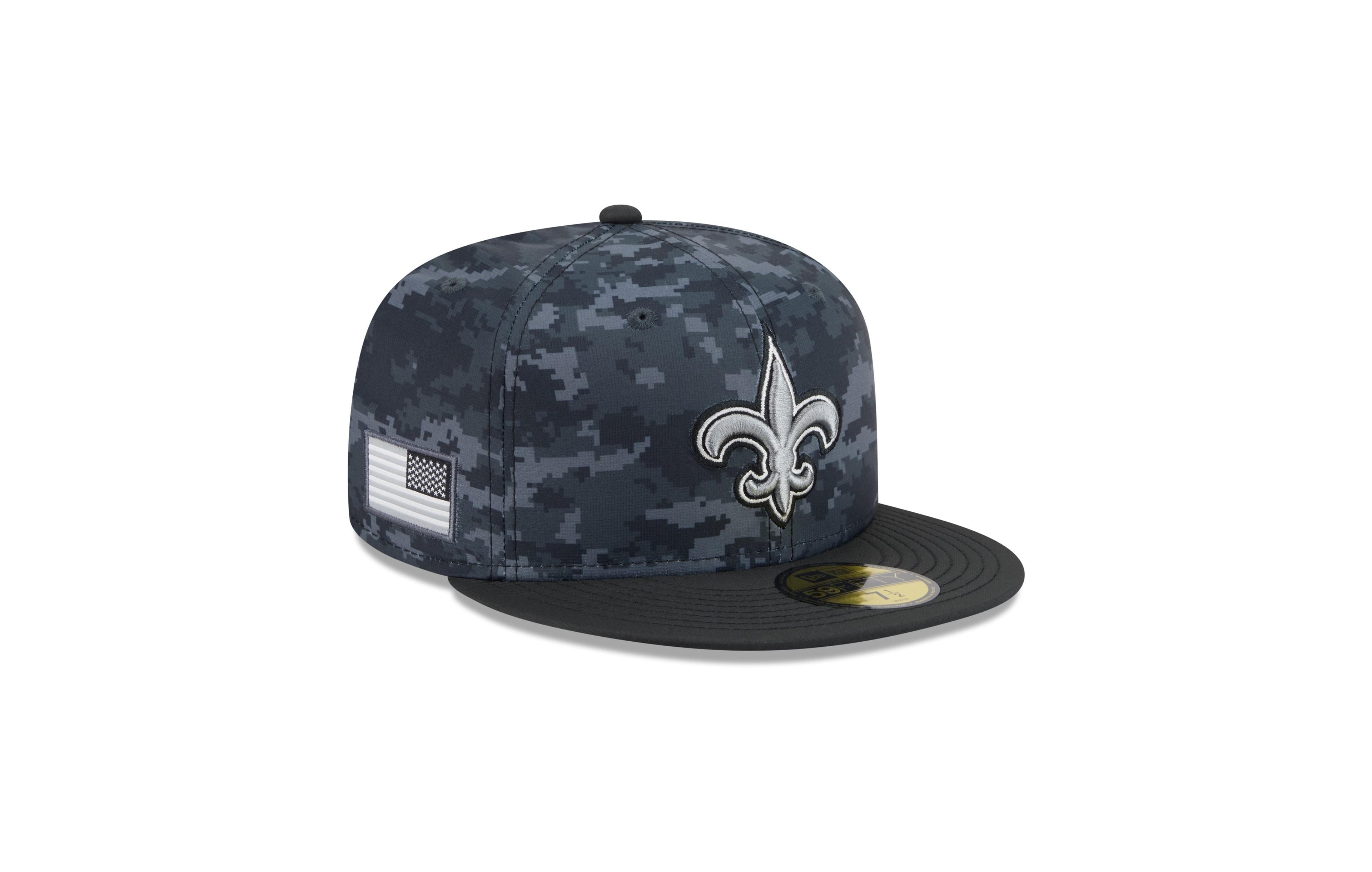 New Era Men's Black Orleans Saints 2026 Salute To Service 59FIFTY Fitted Hat
