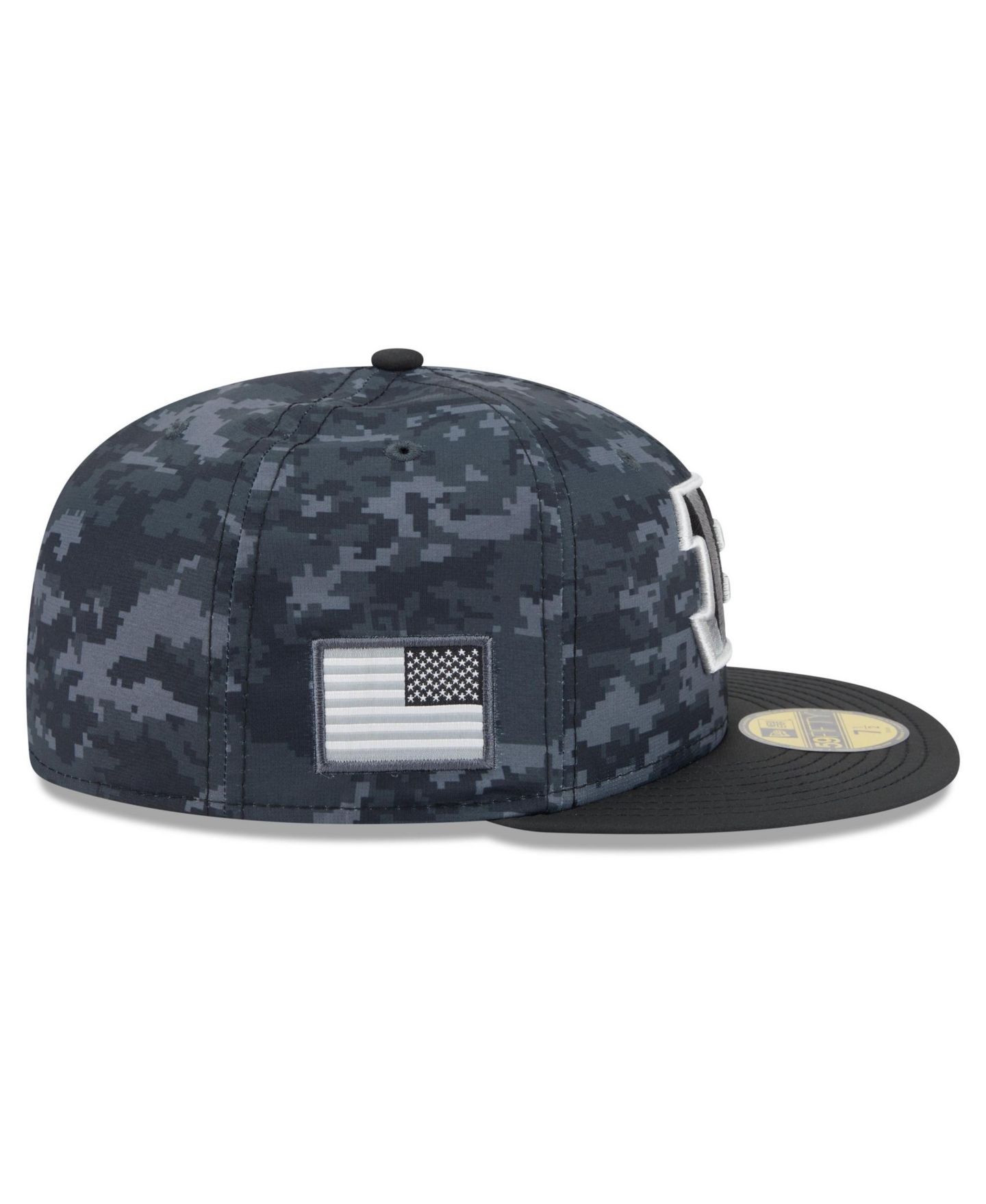 Мужская кепка New Era Black Cincinnati Bengals 2026 Salute To Service 59FIFTY Fitted Hat — фото 6