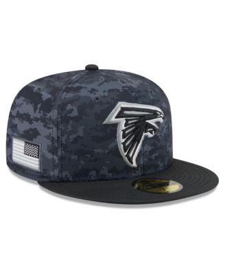 Men's Black Atlanta Falcons 2026 Salute To Service 59FIFTY Fitted Hat