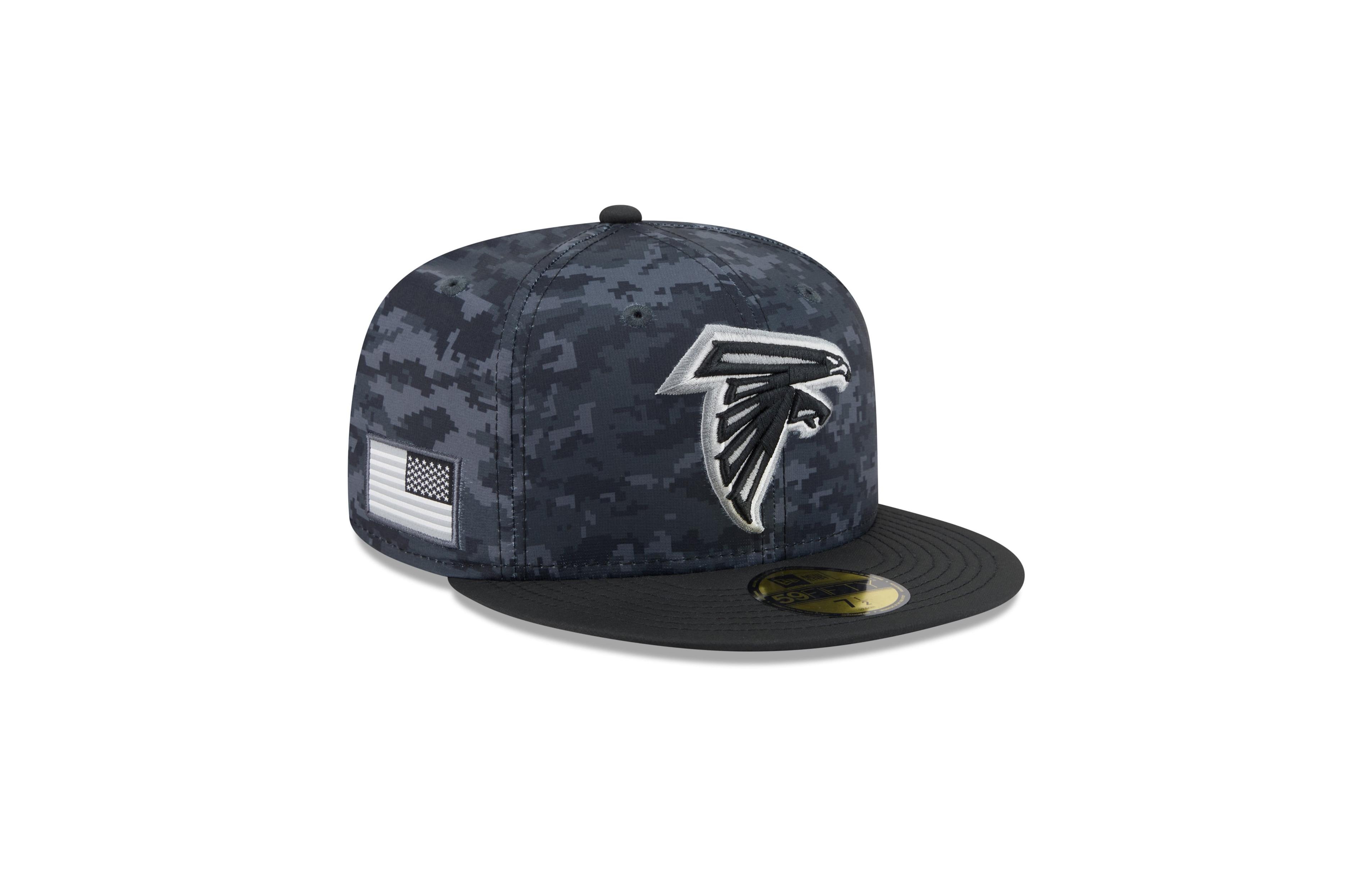 New Era Men's Black Atlanta Falcons 2026 Salute To Service 59FIFTY Fitted Hat