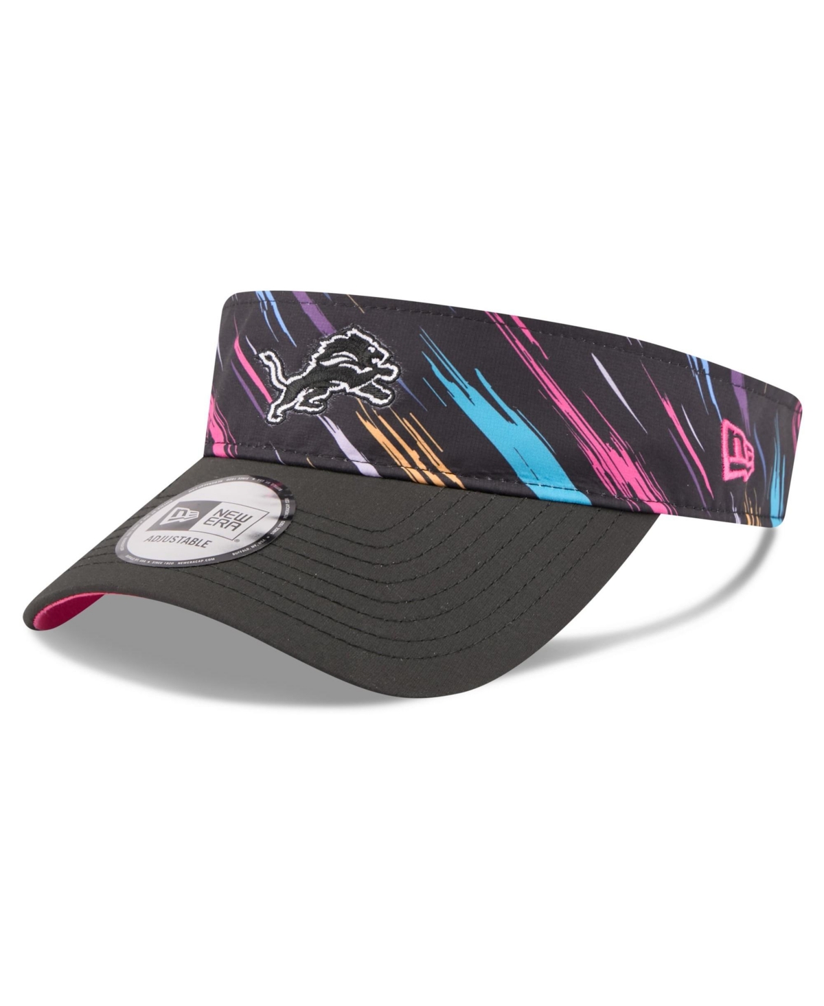 New Era Men's Black Detroit Lions 2026 Nfl Crucial Catch Adjustable Visor - Black