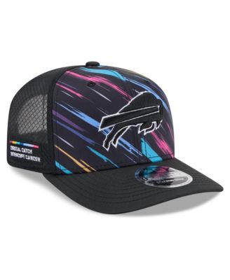 Big Boys' and Girls' Black Buffalo Bills 2026 NFL Crucial Catch 9SEVENTY Adjustable Trucker Hat
